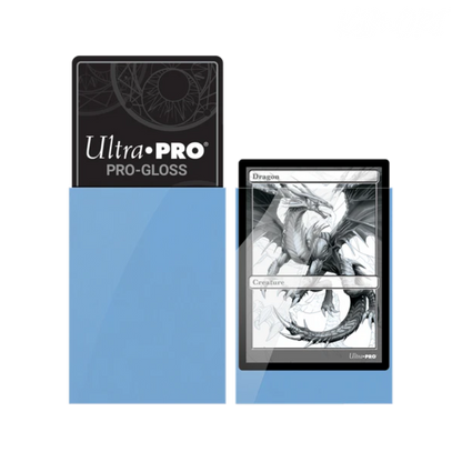 50 protèges-cartes Gloss Standard - Bleu Clair - Ultra Pro - Kimori.fr