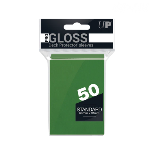 50 protèges-cartes Gloss Standard - Vert - Ultra Pro - Kimori.fr